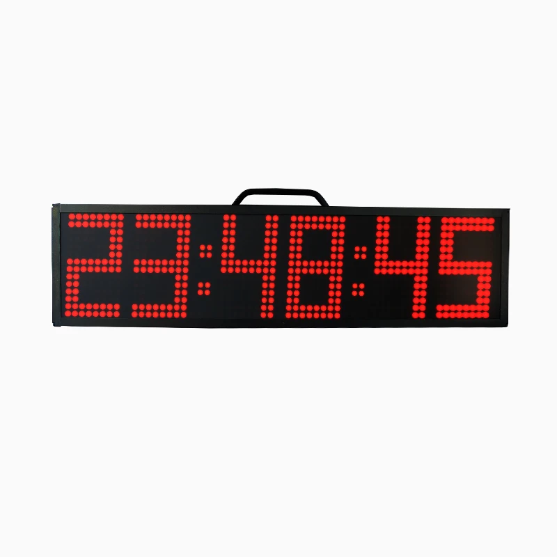 

Портативный недорогой 5-дюймовый 6-значный светодиодный спортивный секундомер CP0222C, дисплей времени, часы для гонок и времени для спортивных...