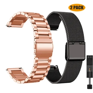 20mm Metal Bracelet For Huawei Watch GT 3/GT2 Pro 46mm Strap Band Straps For Samsung Galaxy Watch 3 4 40/44mm Classic Wristband