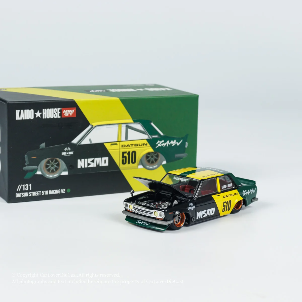 Kaido House x MINI GT 1:64 Datsun Street 510 Racing V2 Литая модель автомобиля
