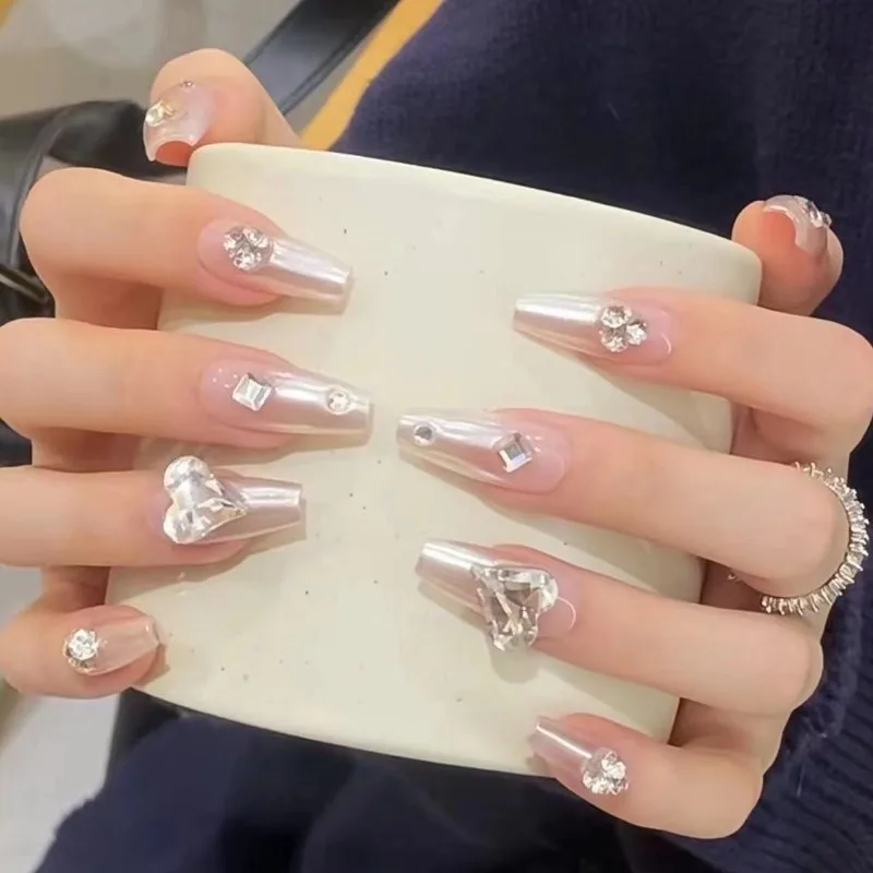 10 шт./набор накладные ногти с полным покрытием