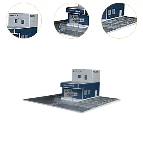 Пластиковая модель автомобильного гаража 1:64  Perfeclan