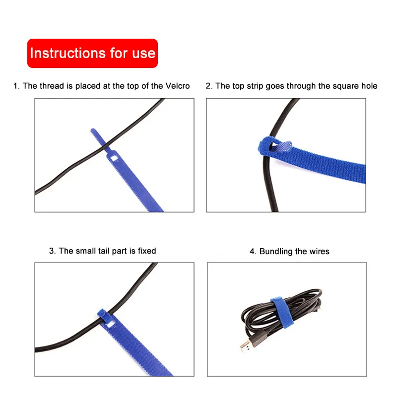 PHOMAX горячая распродажа 20 шт. Многоразовые Кабельные стяжки для крепления кабеля