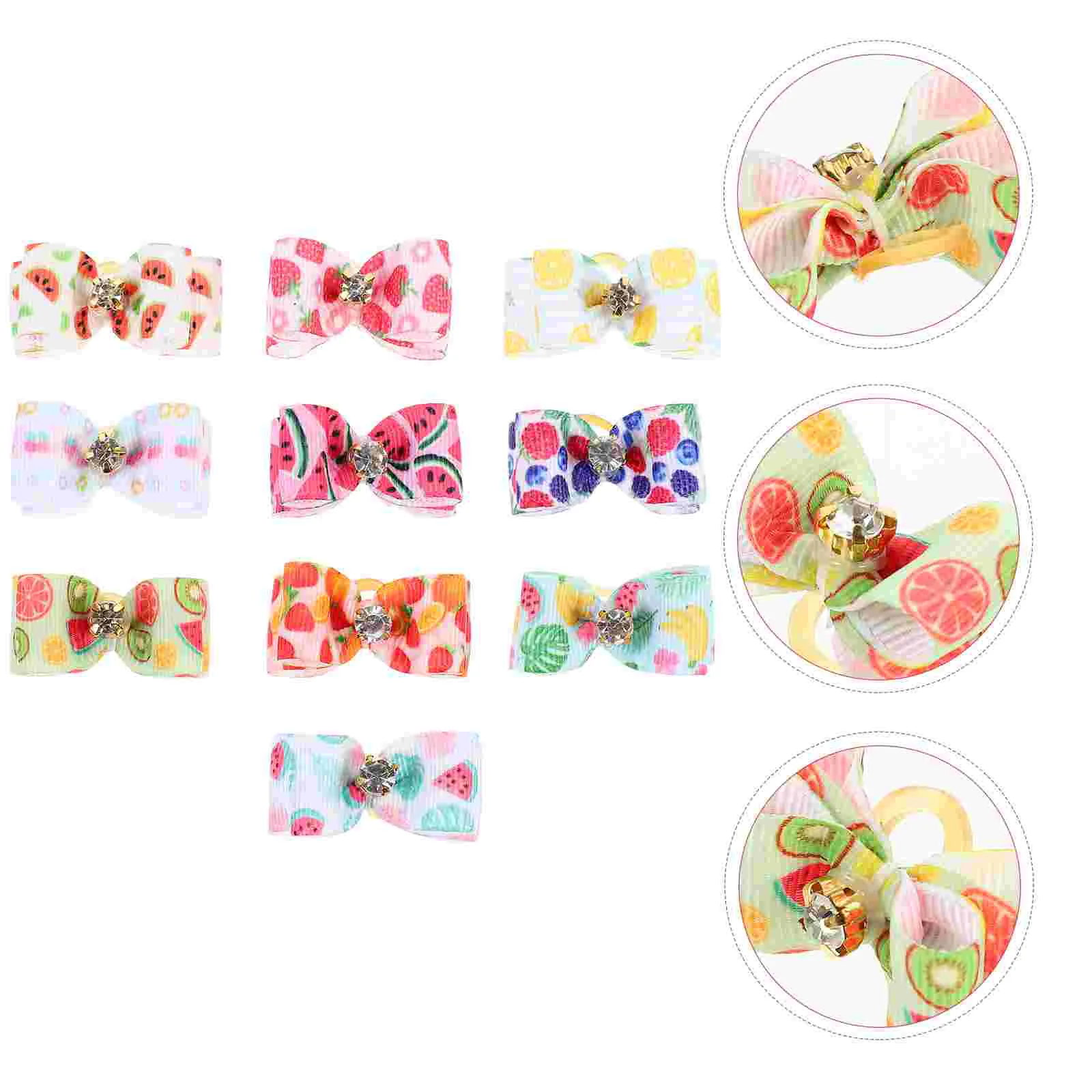 

Hair Dog Bowknot Bow Pet Bands Rubber Bows Puppy Kitten Grooming Cat Headdress Elastic Mini Ties Bowknow Crafts Tie Barrettes
