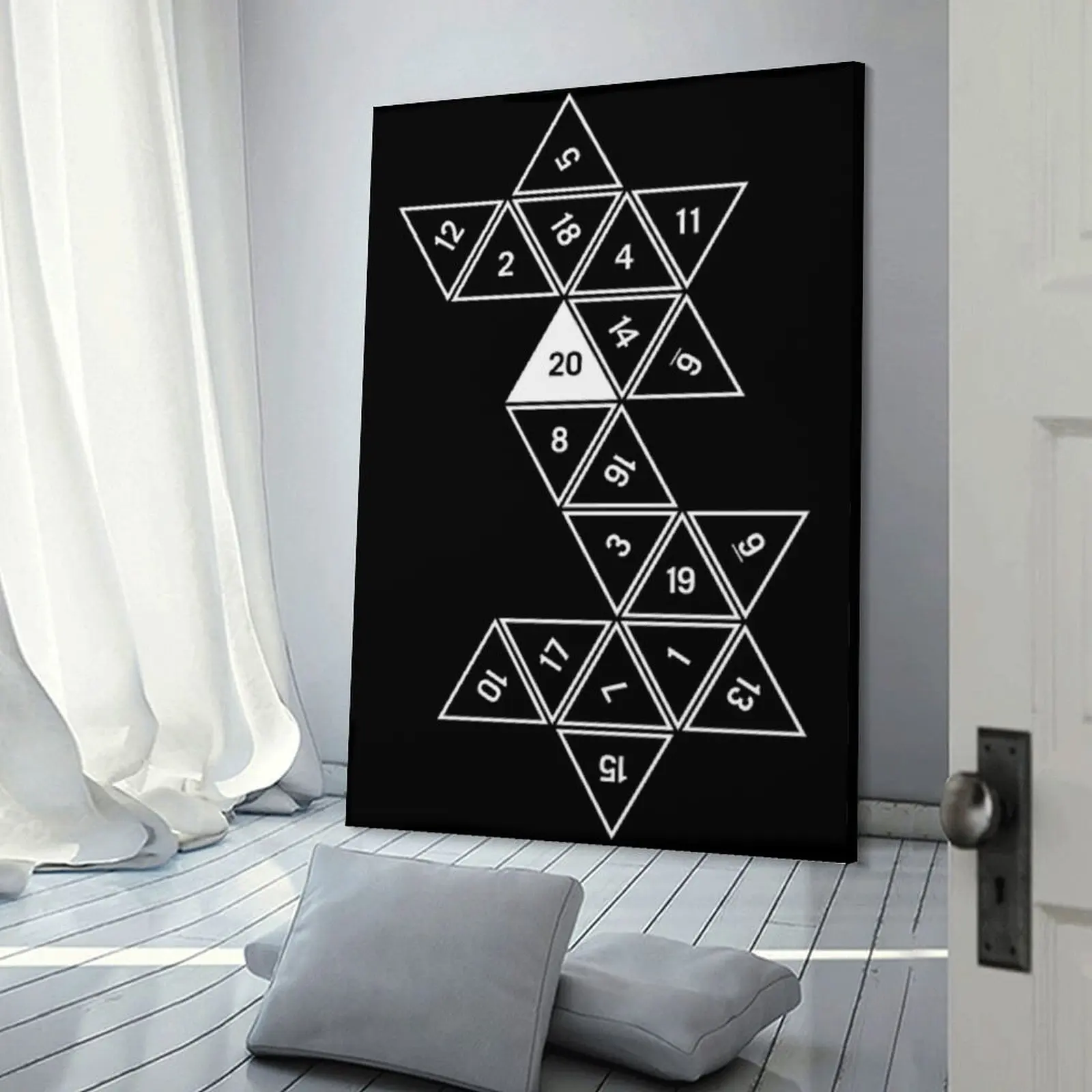 Развернутый D20 Холст Картина аниме постеры картины Настенный декор Украшение