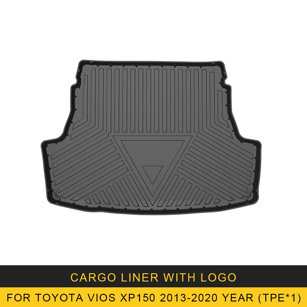 Для Toyota Vios XP150 2013-2020 автомобильный багажник коробка коврик TPE противоскользящий в