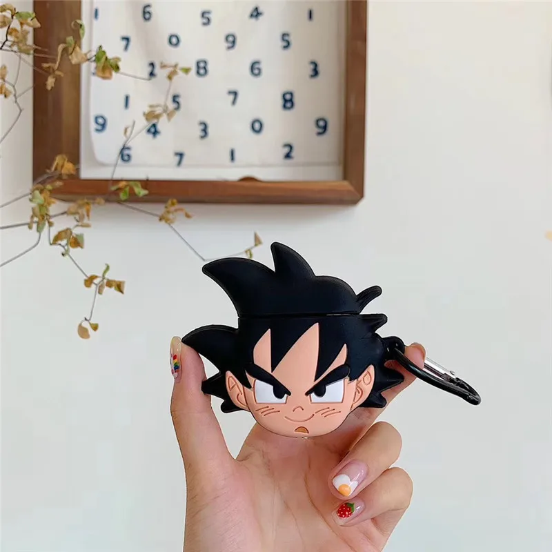 

Anime Dragonball Soft Cartoon Keychain Earphone Cover Case For Airpods 1 2 3 Pro Headphone Box Charging Protective Keyring
