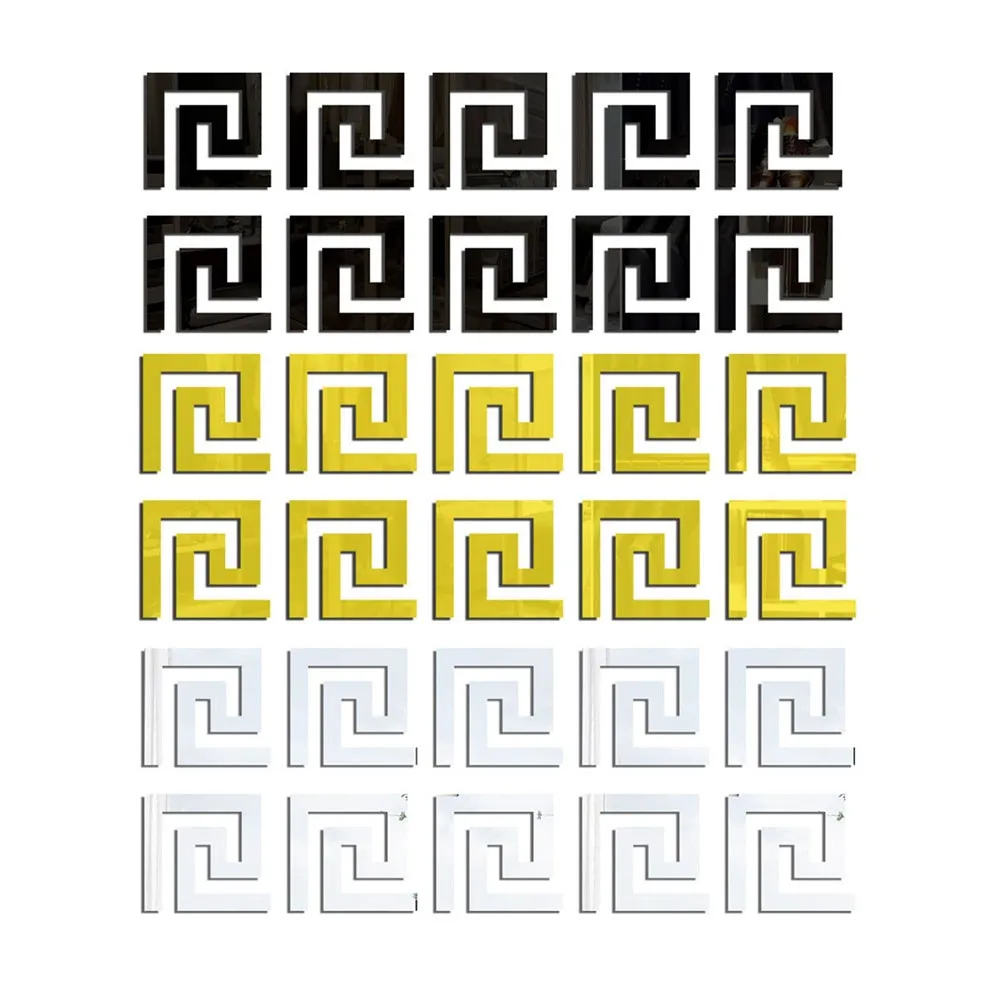 Зеркальная линия талии по краю наклейка на стену искусство своими руками