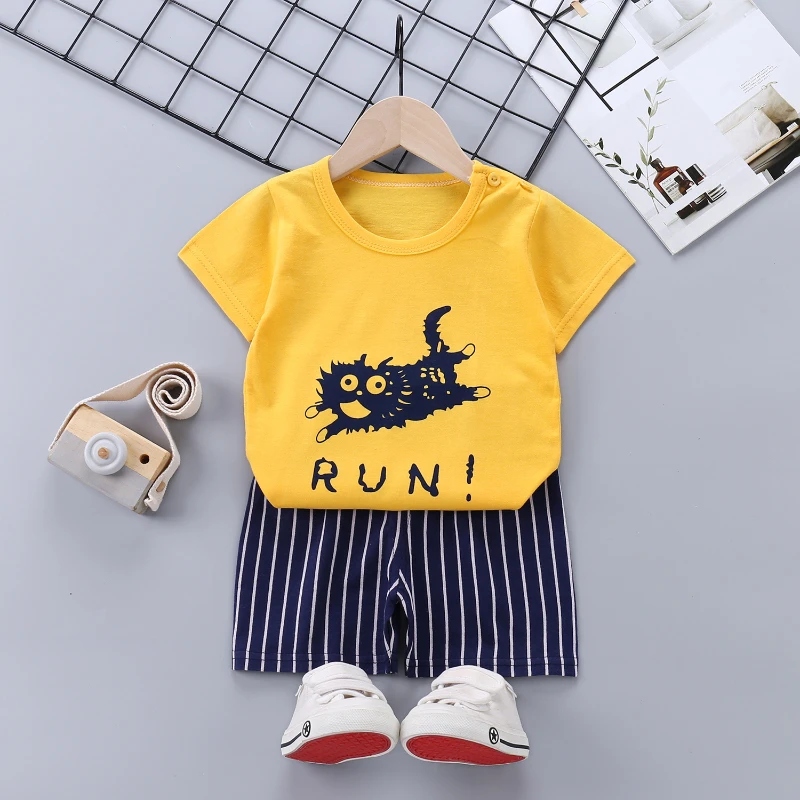 

Kids Clothing Girls Toddler Summer Kids Baby Clothing Shorts Baby Boys Fashion Clothes Pajamas T-Shirt + Shorts Clothes Kids