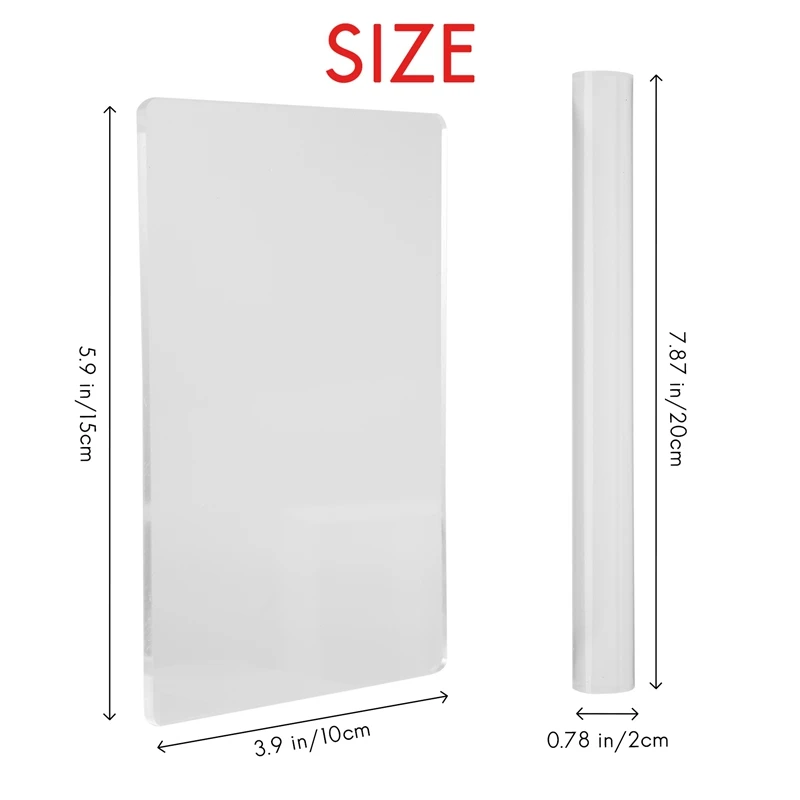 2 шт. твердые акриловые роликовые Скалки для полимерной глины