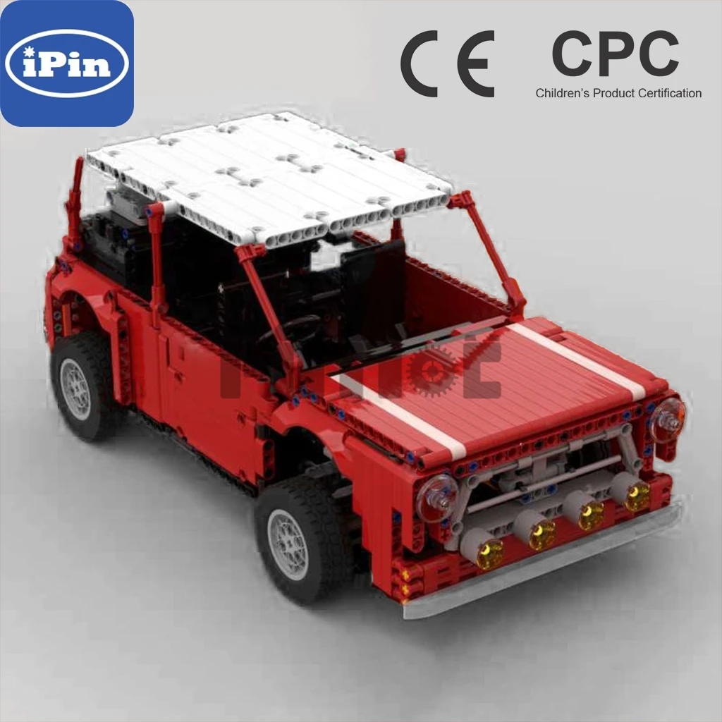 

Moc-81975 Morris MINI CLASSIC CAR Boy Gift mosaic building block