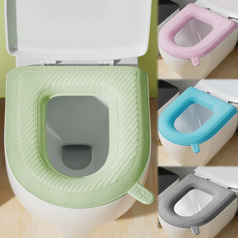 

Универсальный чехол на сиденье унитаза, мягкая переносная мягкая Водонепроницаемая подушка из ЭВА с ручкой, удобные Товары для ванной комнаты