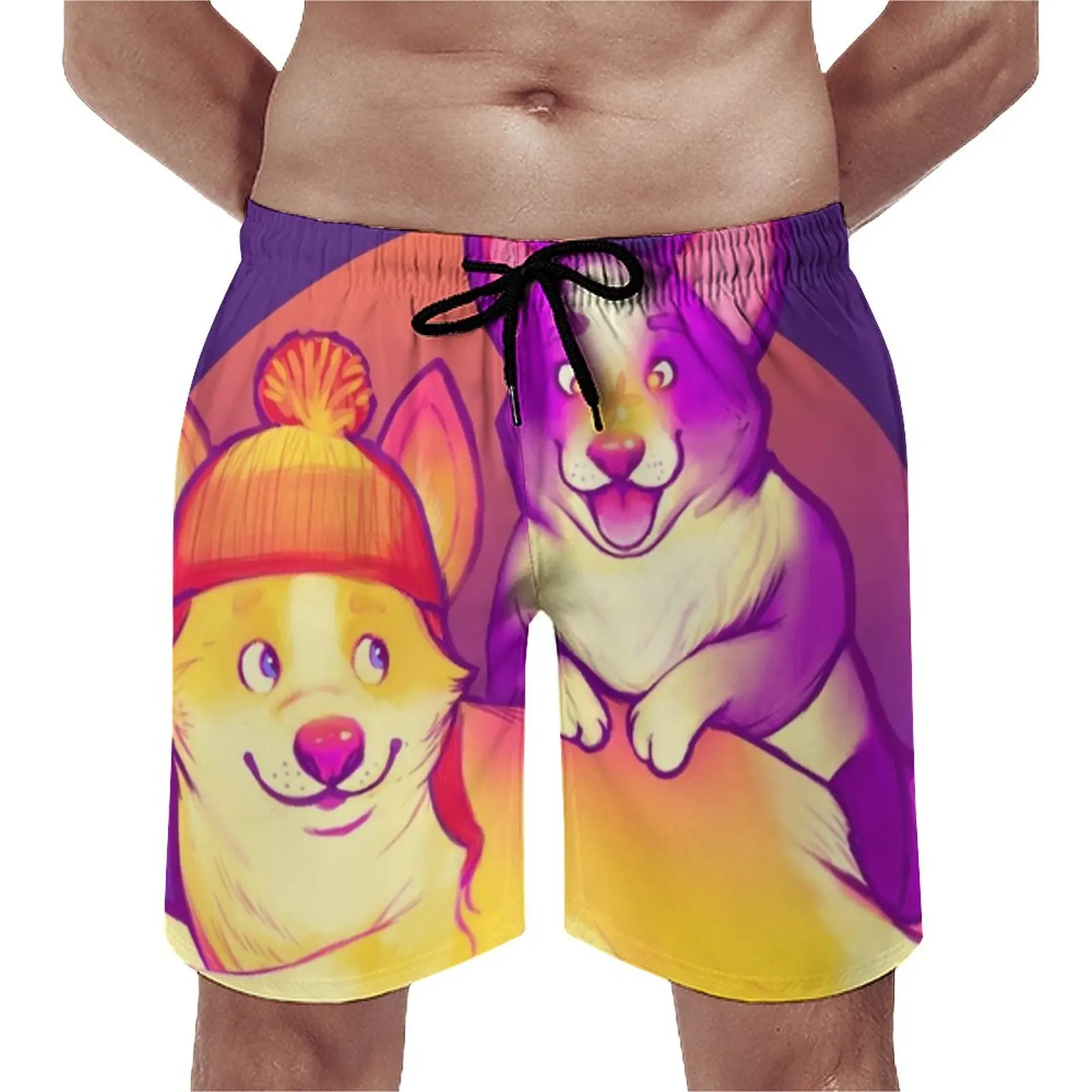 

Шорты для спортзала Cunning Corgis, летние спортивные шорты с изображением щенка, богов, животных, спортивные удобные плавки для фитнеса