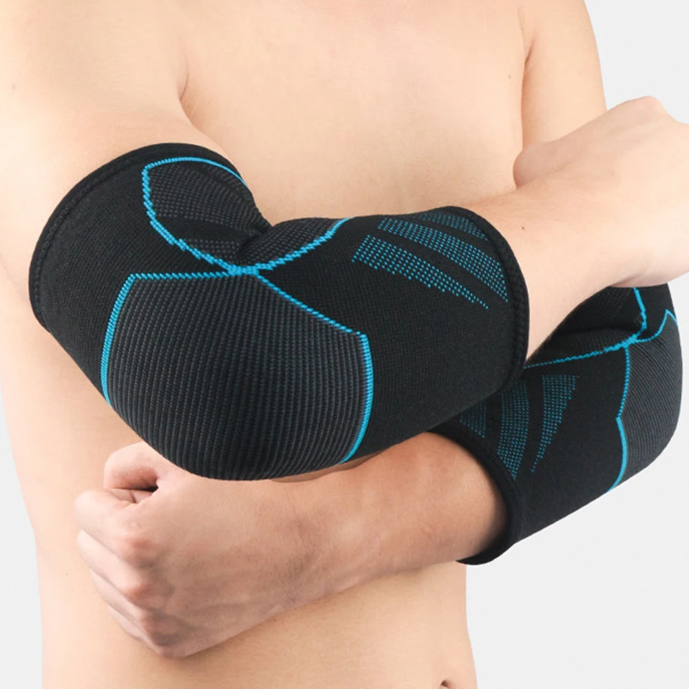 

1pc Sports Elbow Pads Guard Sleeve Breathable Compression Joint Pain Warm Elastic Anti Slip Wrap Arm Protector Resilience