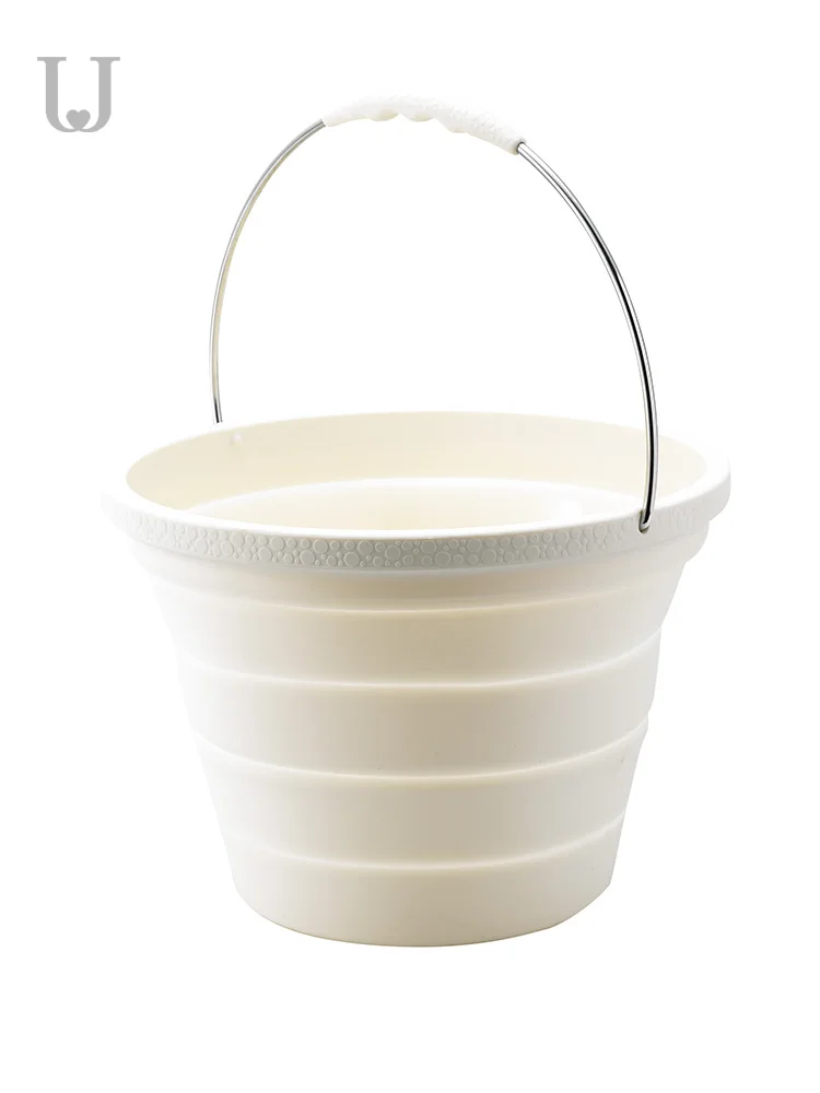 

Double J portable folding bucket portable bucket silicone household large thickened water storage bucket car wash bucket