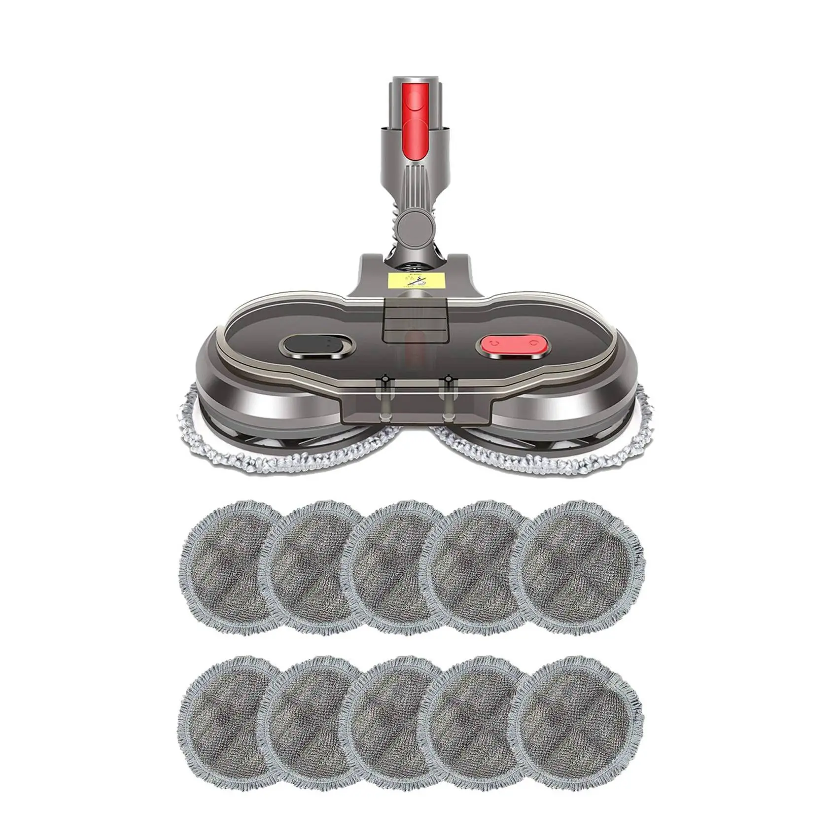 

Electric Wet Dry Mopping Head Set For Dyson V7 V8 V10 V11 Cordless Vacuum Cleaner Accessories With Water Tank Mop Pads