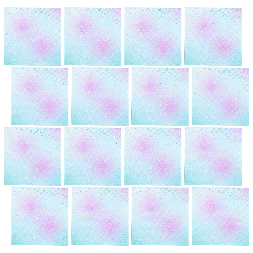 

48 Sheets Fish Scale Napkins Themed Party Decorative Disposable Dishes Decorate Paper Child Dinner