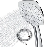 shower head and hose high pressure shower heads with 1 5m hose set power shower head adjustable square power shower
