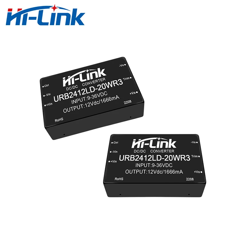 URB2412LD-20WR3 Hi-Link 2 шт. Новая бесплатная доставка 20 Вт 24 В до 12 В 1666 мА преобразователь постоянного тока постоянного тока изолированный источник питания интеллектуальный модуль (art.: 3920cec006f2d) - 3920cec006f2d