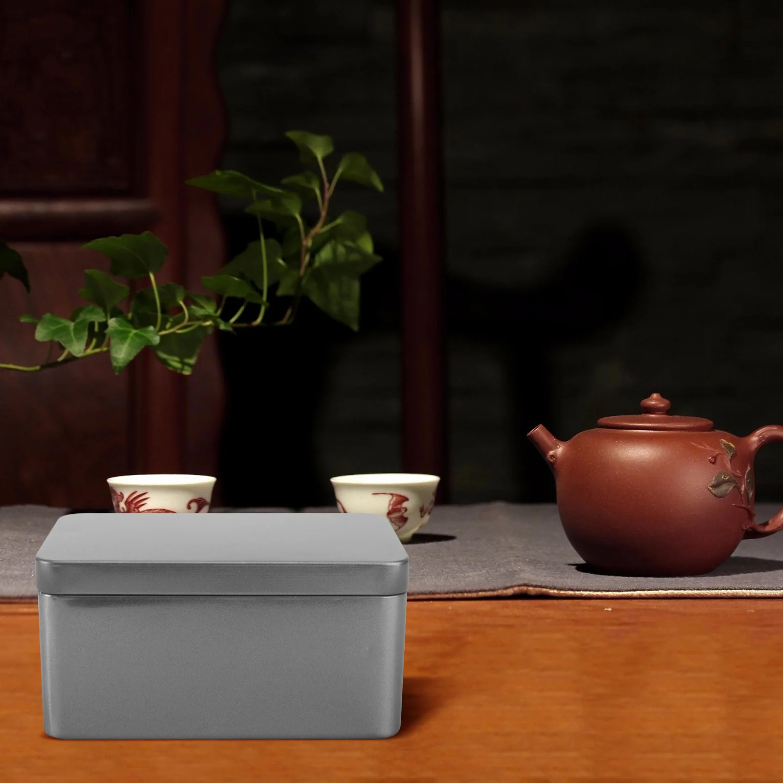 Железная коробка для хранения чая контейнер конфет и листьев мяты домашний