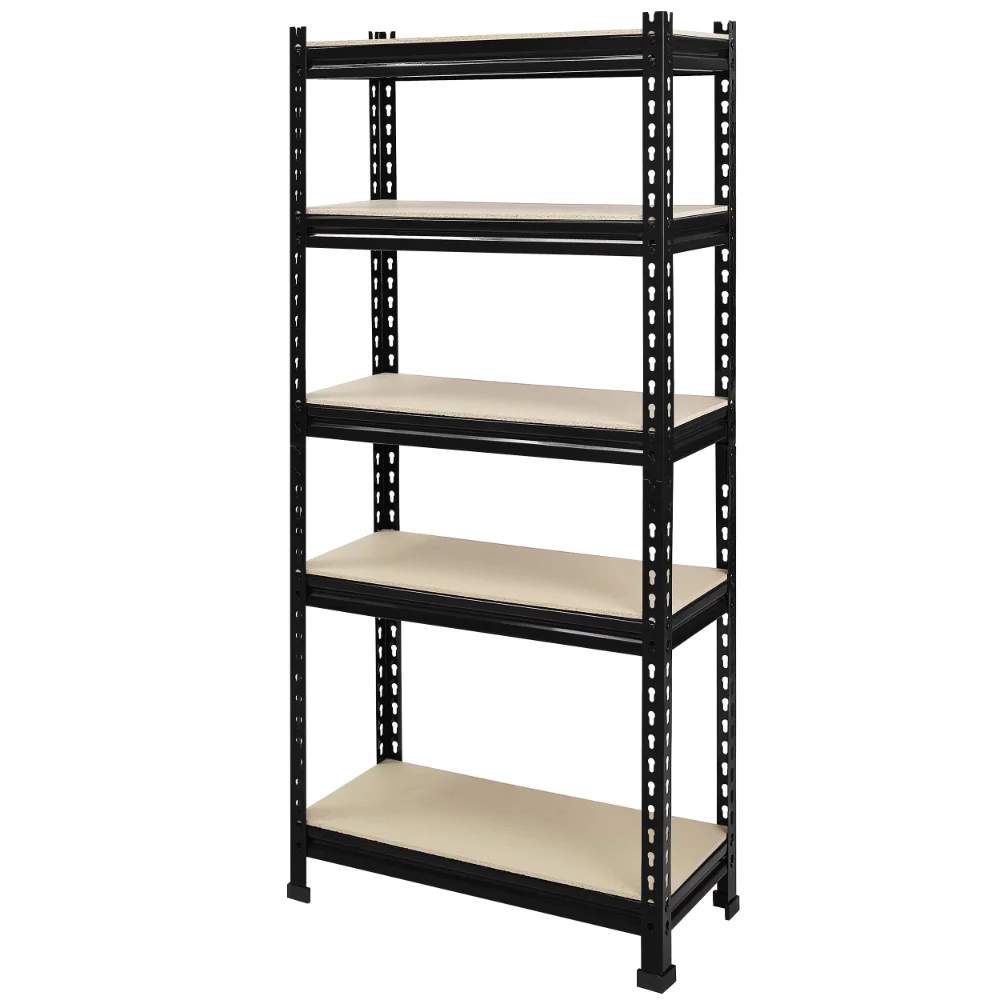 

Juggernaut Storage 36"W x 18"D x 72"H 5-Shelf Resin Shelving, 750 lb Capacity Black