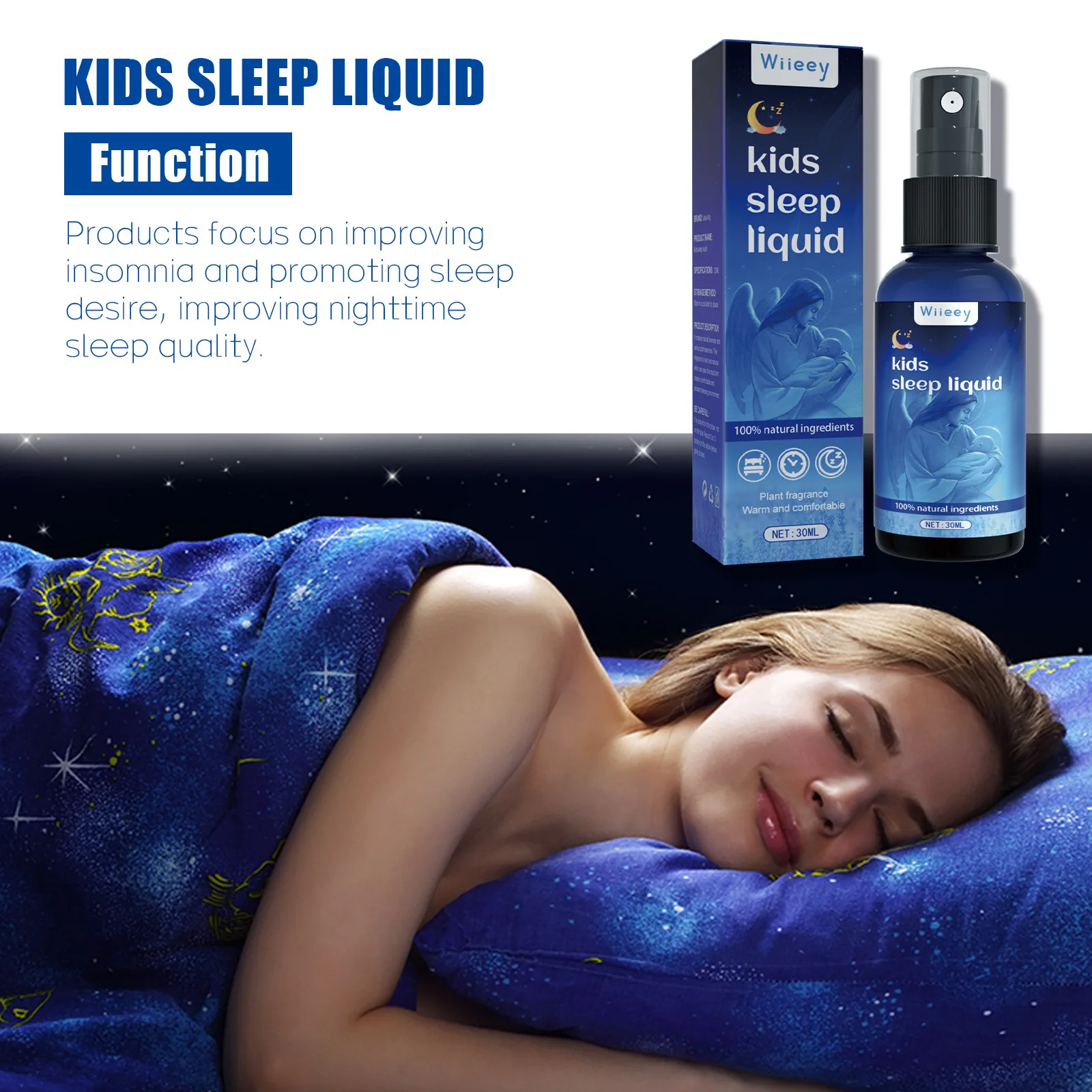 

Lavender Sleep Spray Improve Insomnia Anxiety Soothing Relieve Stress Mood Relax Aromatherapy Help Deep Sleep Pillow Spray