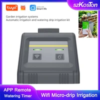 tuya wifi indoor micro drip irrigation system watering timer with drip pump irrigation controller plant irrigator smart life app