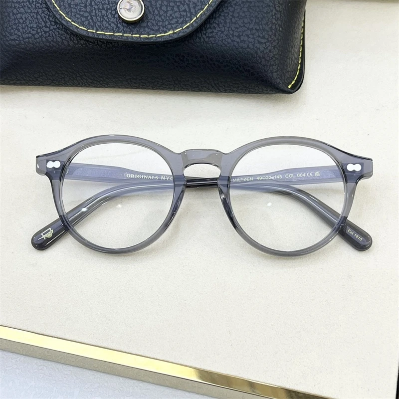 Miltzen Lemtosh круглые женские и мужские очки в оправе ретро по рецепту компьютерная