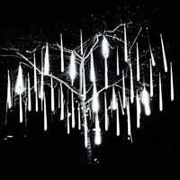 30cm50cm 8 tube meteor shower curtain led fairy lights christmas tree decorations outdoor new year wedding garden lamp garlands