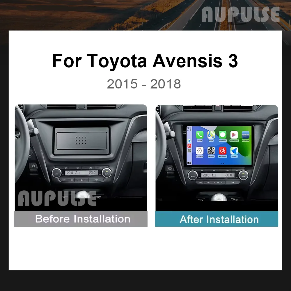 Автомагнитола Android 16 с Carplay и GPS для Toyota Avensis 3 (2015-2018) — Мультимедийная система с DSP, Bluetooth и видео (art.: 3920db5116430) - 3920db5116430