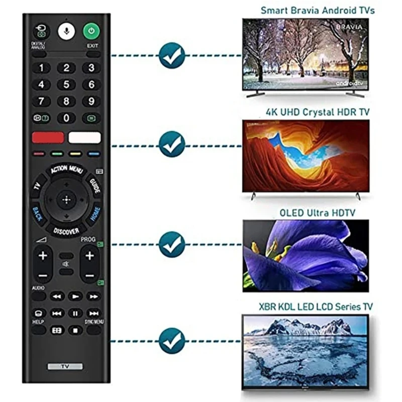 Пульт для телевизора RMF-TX200P Bravia KD-75X9000E KD-49X8000E RMF-TX300P Прямая поставка