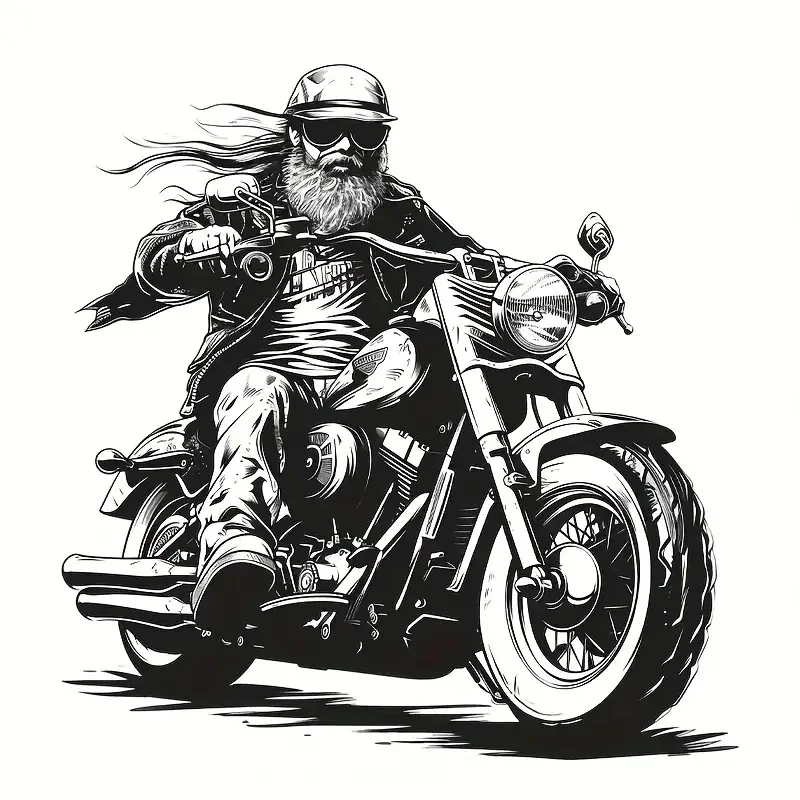 

Крутая Самоклеящаяся Виниловая Наклейка Для Мотоциклистов, Водонепроницаемая, Для Бампера Автомобиля, Ноутбука