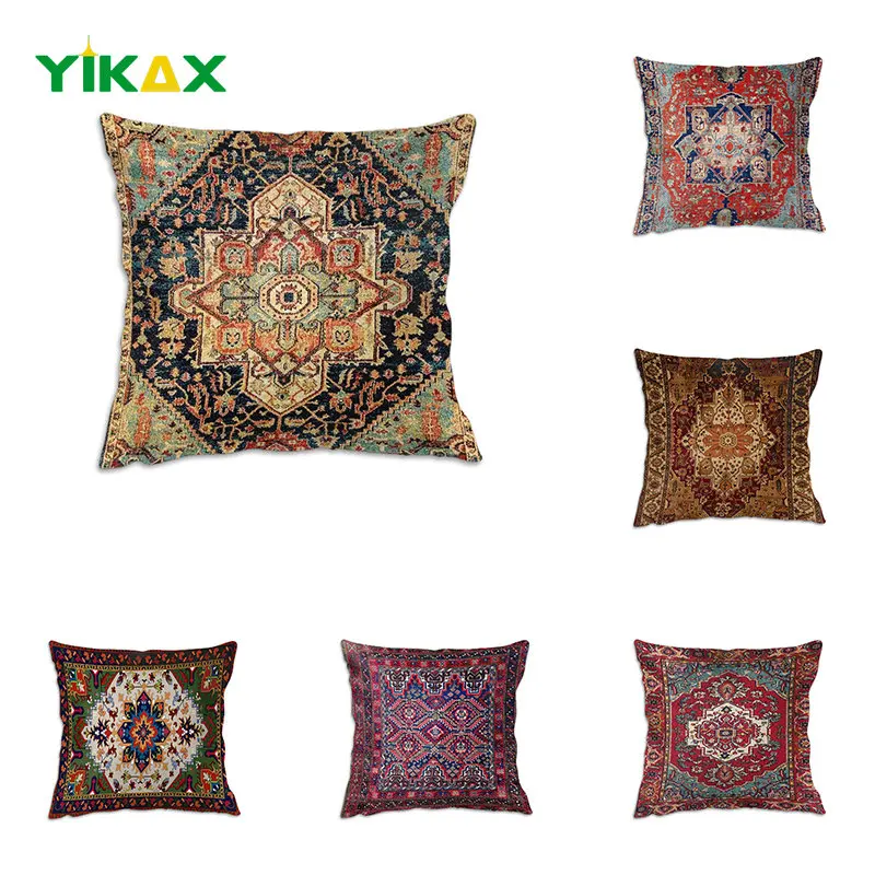 

Flower Pattern Pillow Cover Geometry Pillowcases Home Decor Office Chairs Sofa Car Throw Cushion Covers Nordic Style Decoration
