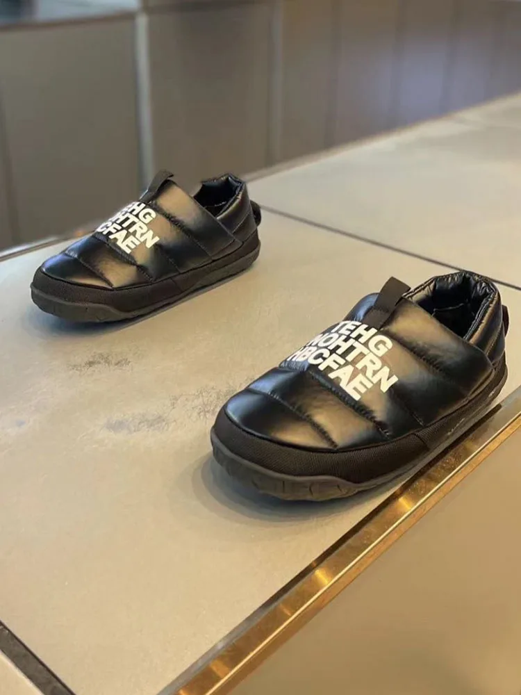 Мужская обувь. Новые зимние туфли на хлопковой подкладке. Модная спортивная