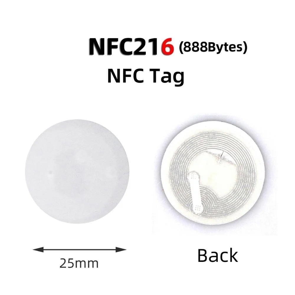 

5pcs NFC Tag NFC216 Label 216 Stickers Tags Badges Lable Sticker 13.56mHz for huawei share ios13 personal automation shortcuts