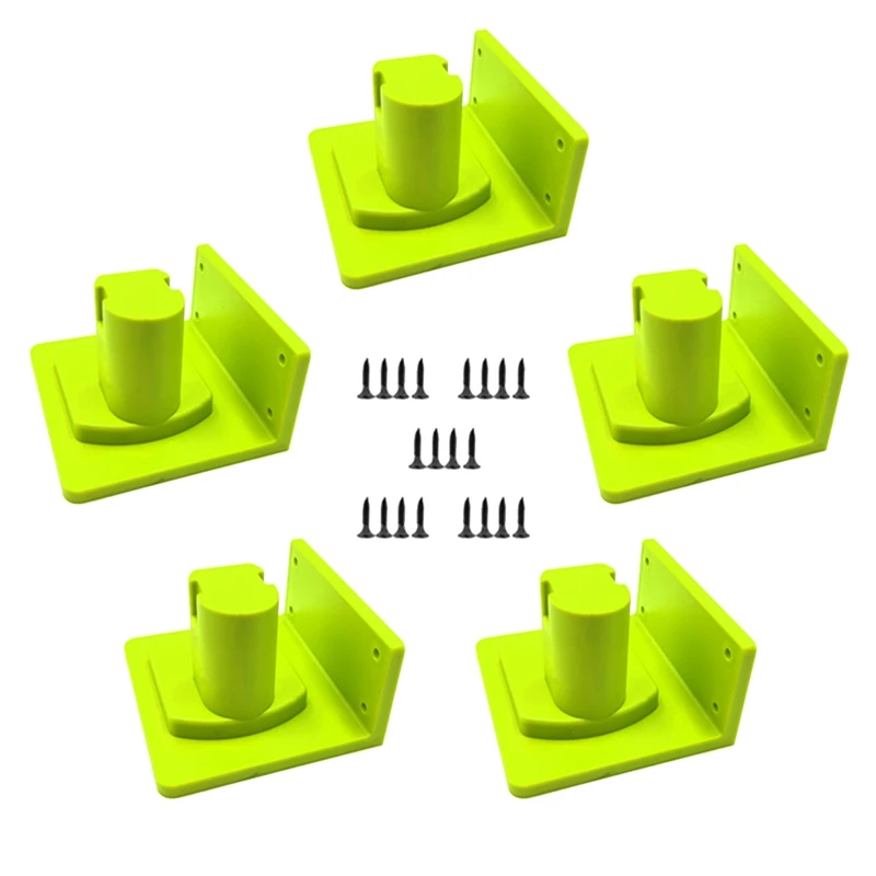 

5PCS Wall Mount Machine Storage Rack For Ryobi 18V One+ Shelf For Ryobi Drill Power Tool