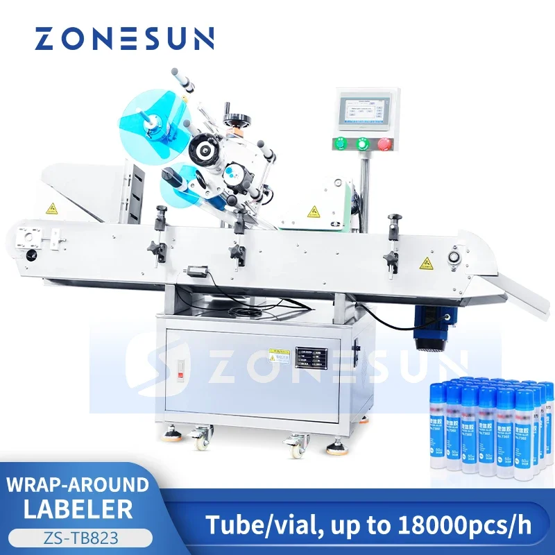 ZONESUN Автоматическая этикетировочная машина для упаковки бутылка-тюбик макияжа