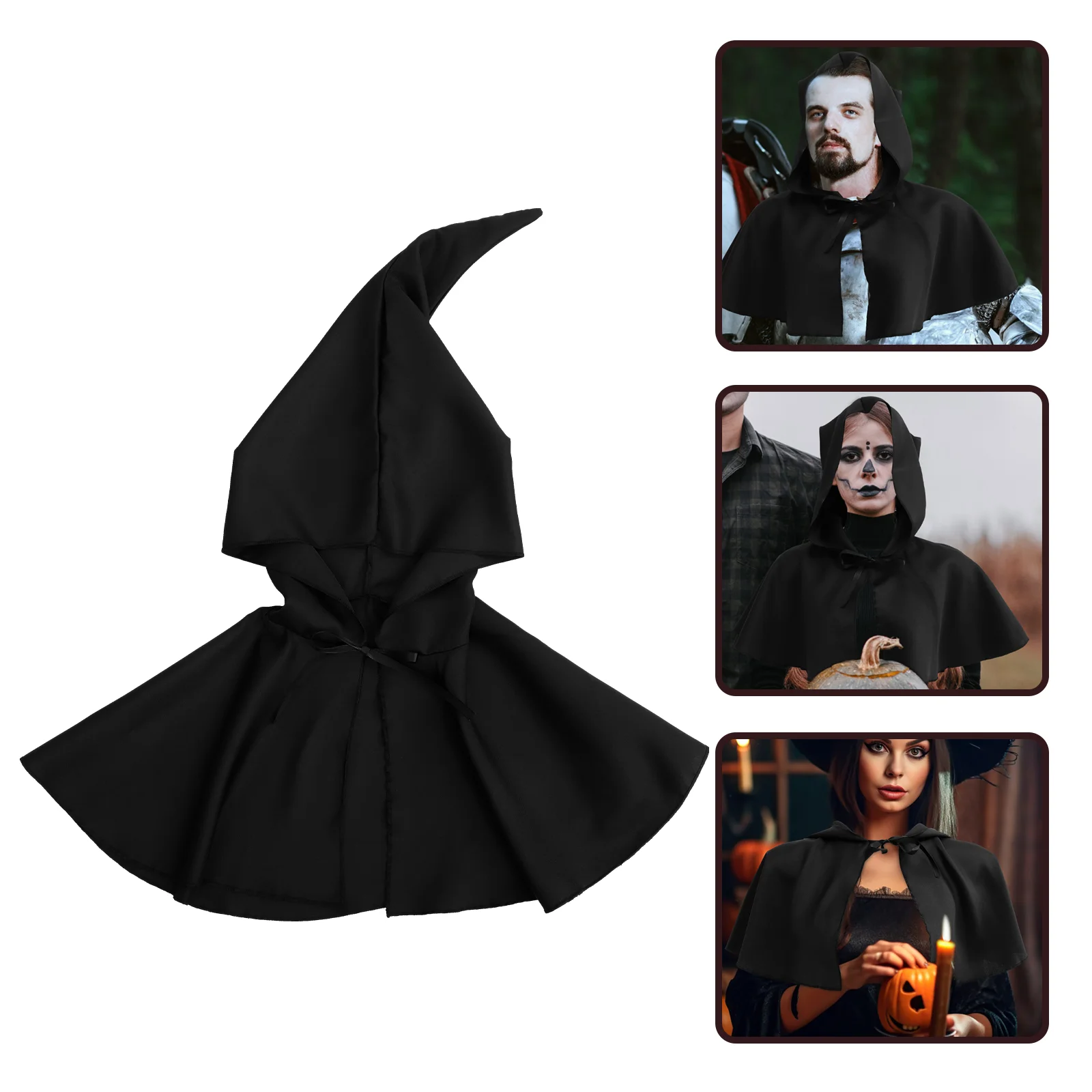 

Halloween Costume Prop Classic Color Cloak Cape Halloween+costumes Ornament Performance Decor Kids