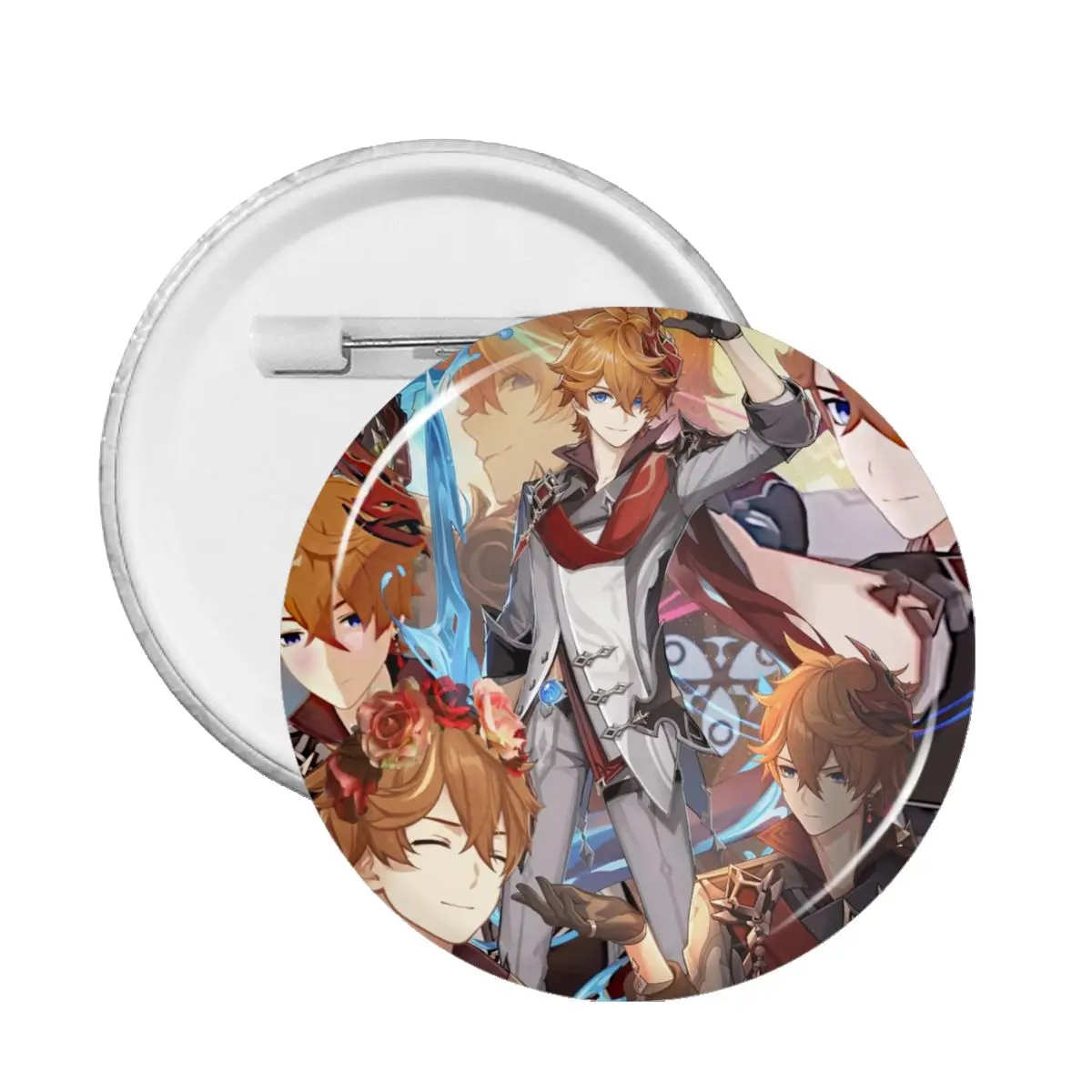 

Best Boi Childe Genshin Impact Badge Brooch for Hat Funny Pins PVC Anime Accessories