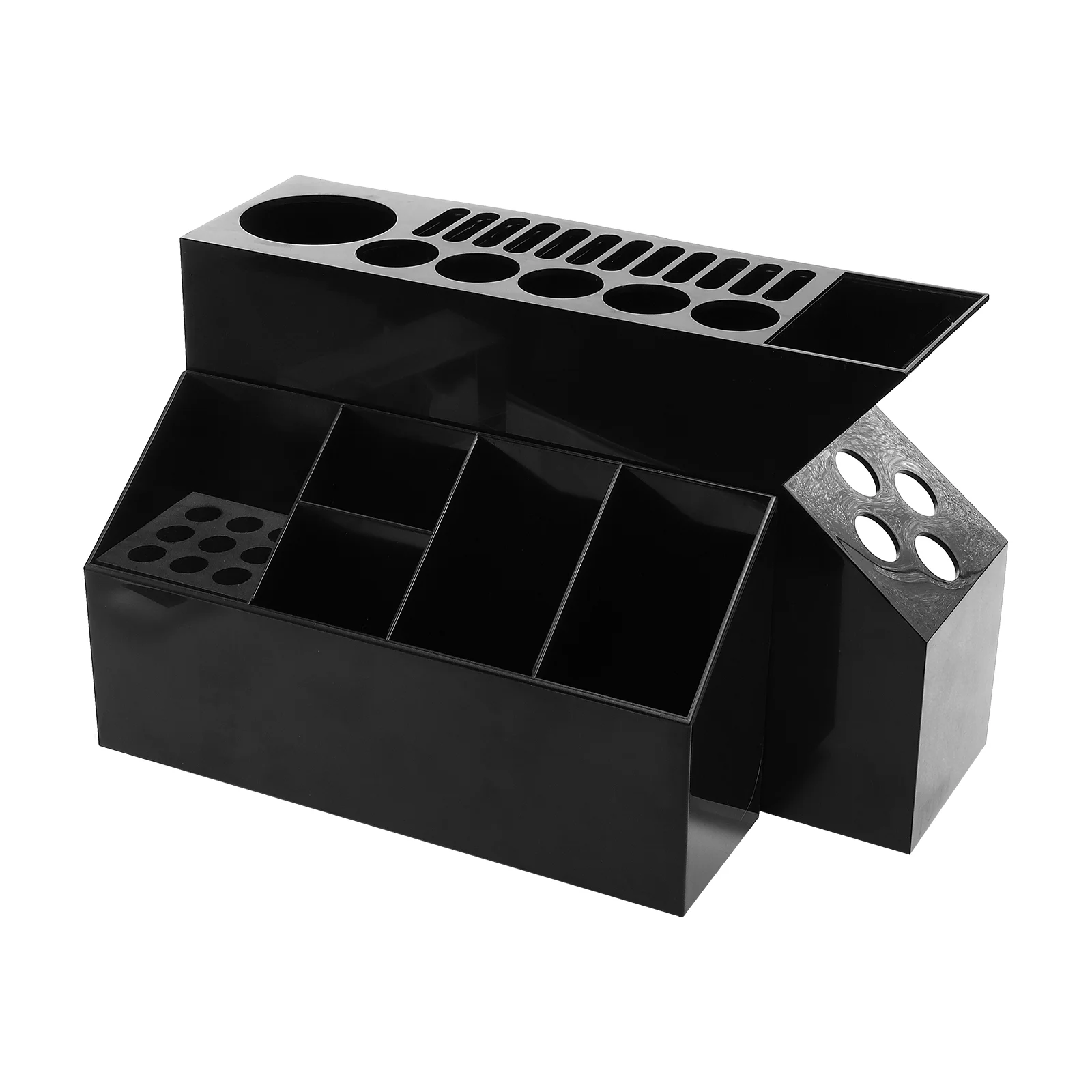 

Scissors Holder Hair Organizer Storage Box Barber Comb Case Containerscissor Hairdressing Combs Salon Stylist Tool Desktop Shear