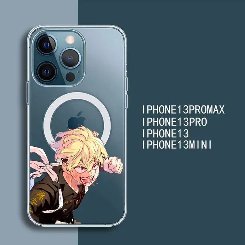 

Прозрачный Магнитный чехол Chifuyu Matsuno для iPhone 13 12 11 Pro Max Mini