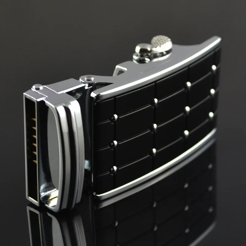

Fashion Men's Business Alloy Automatic Buckle Unique Men Plaque Belt Buckles for 3.5cm Ratchet Men Apparel Accessories