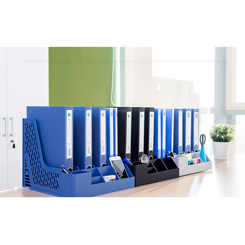 

File Rack File Rack With Pen Holder Office Storage Box File Tray File Basket