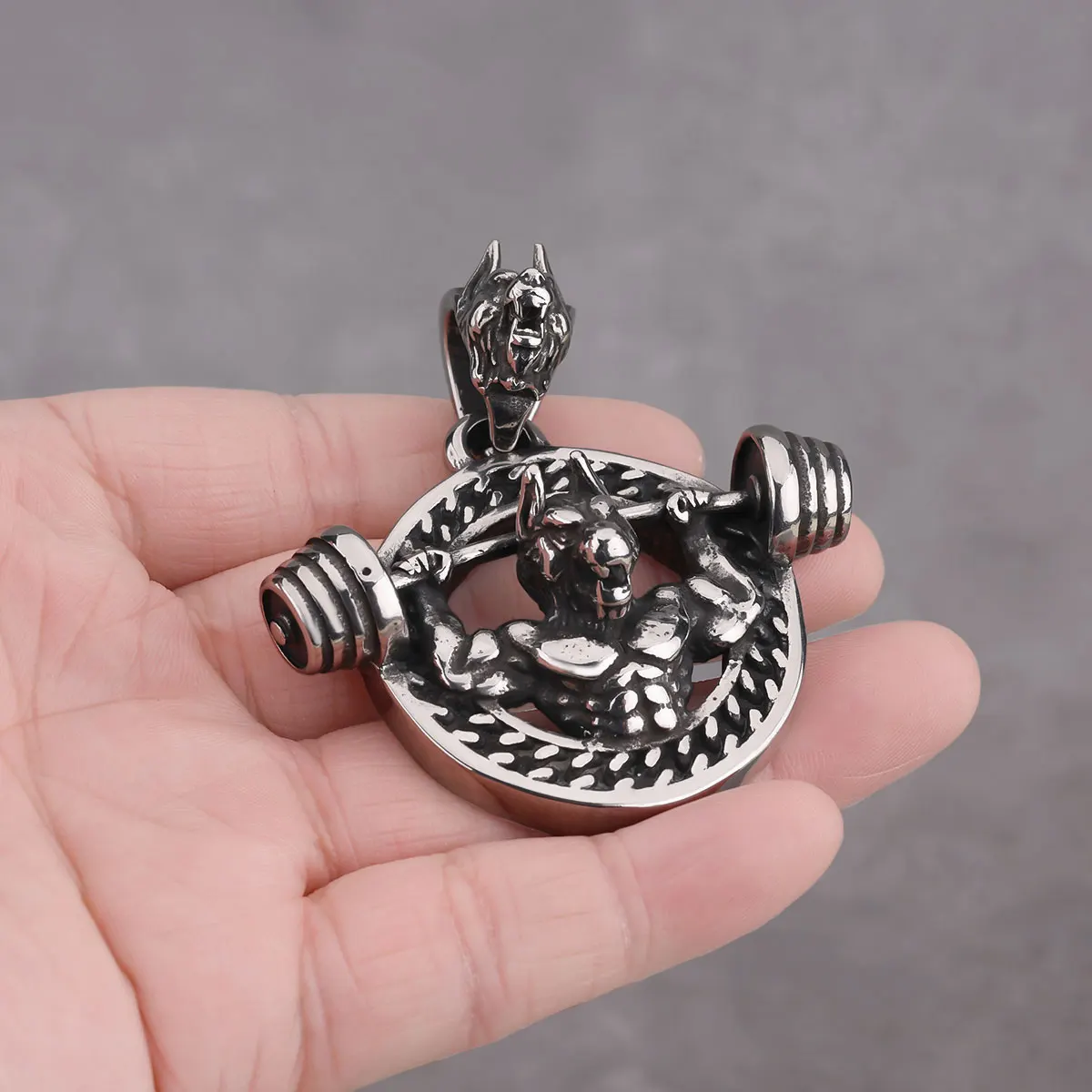 Креативное мужское ожерелье из нержавеющей стали