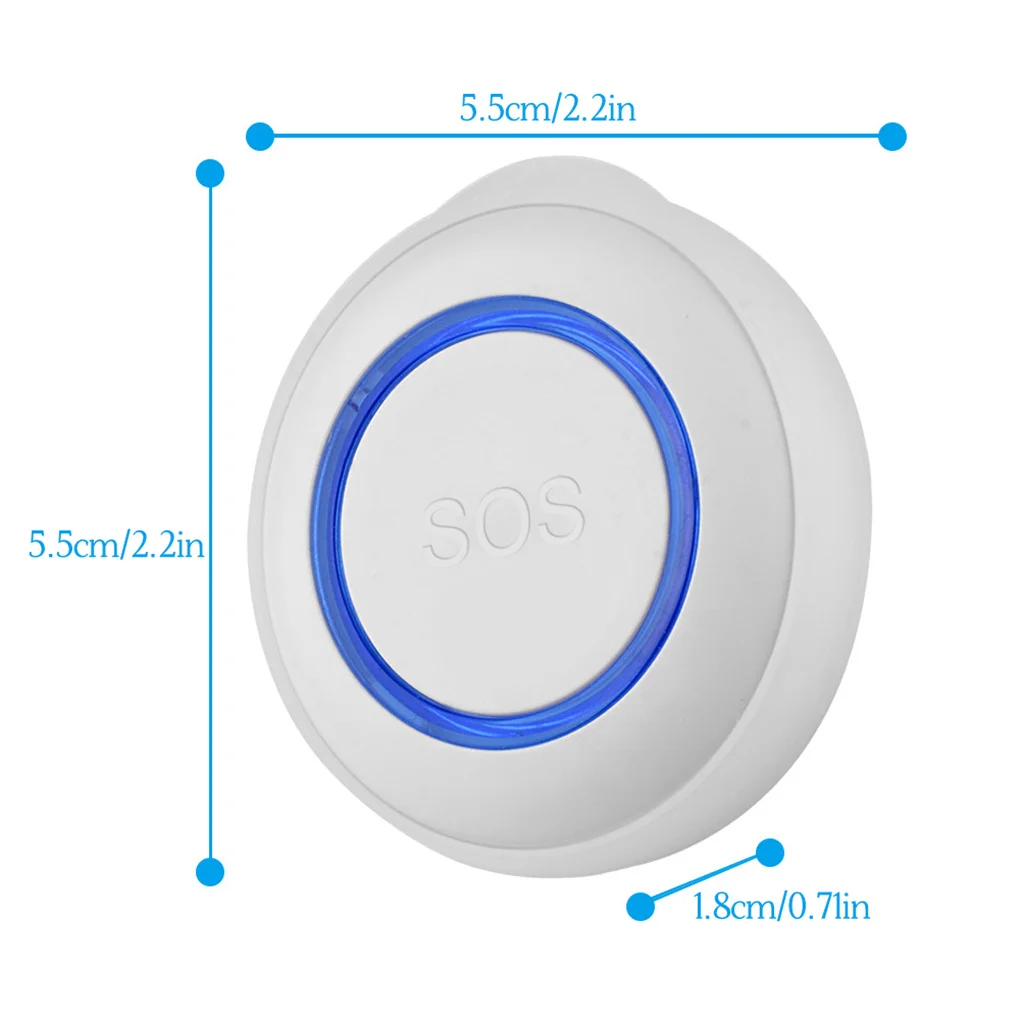 

Tuya Emergency Button WiFi Wireless Nursing Calling System Portable SOS Calling Alarm US Plug