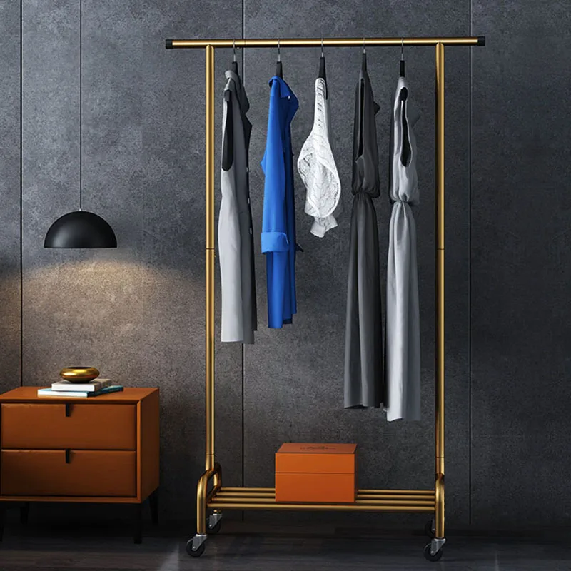 

Standing Golden Coat Rack Stand Entrance Storag Hanging Shelf Decorative Hallway Furniture Perchero Entrance Hall Furniture