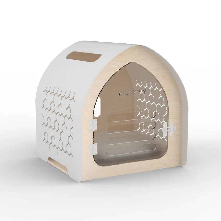 Новая концепция алюминиевый домик для кошки искусственная кожа легкая сборка