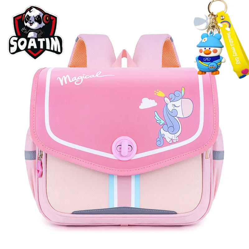 New Waterproof Children School Bags Girls Boys kids Japanese Schoolbag pu Primary School Backpack book bag Kids Mochila Escolar