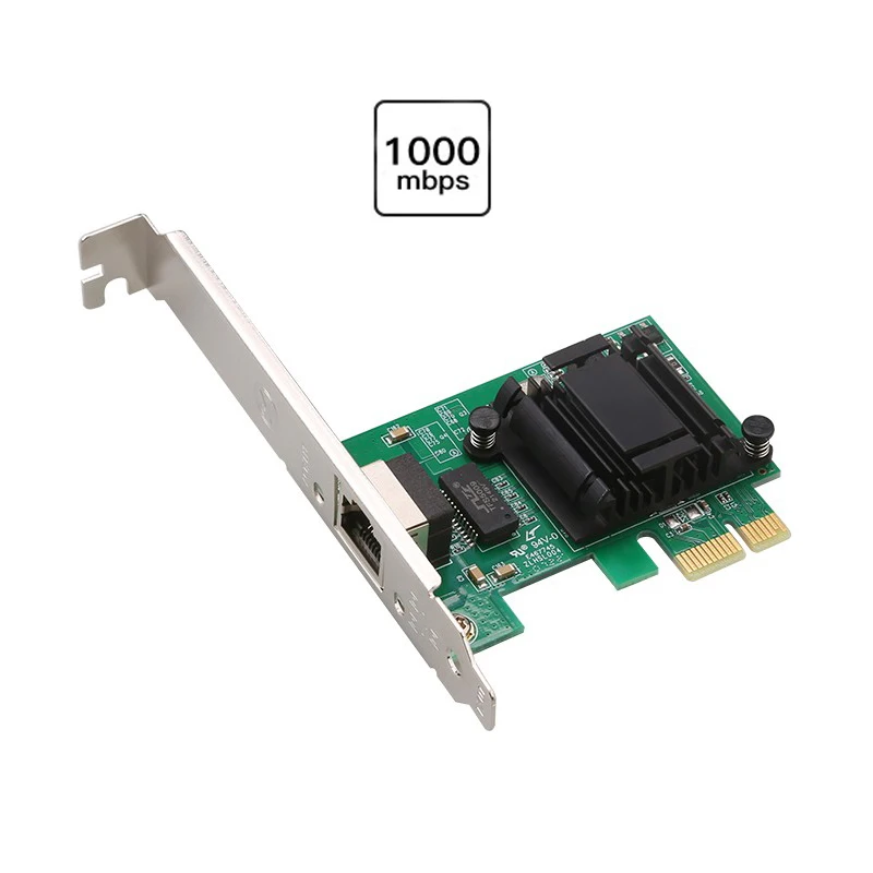 Фото Гигабитная сетевая карта PCIE для настольных игр Карта PCIE Fast Ethernet Intel 82574, игровой адаптер RJ-45, сетевой адаптер №3