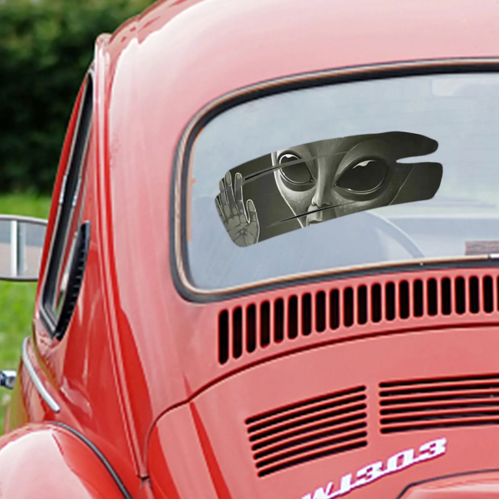 Самоклеящаяся виниловая наклейка 3Д с инопланетянинами для автомобильных гонок