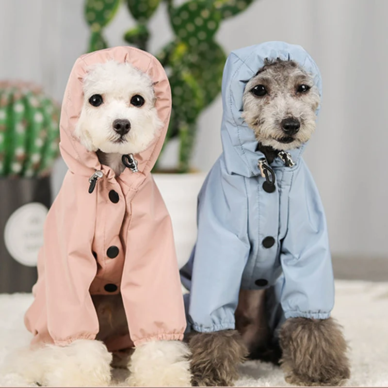 

Dog Raincoat Autumn And Winter Dog Clothes Waterproof Mesh Breathable Sweat-absorbent Reflective Pet Raincoat For Puppy Cat Dog